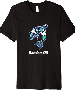 Bandon OR Native American Tribal Orca Killer Whale Premium T-Shirt