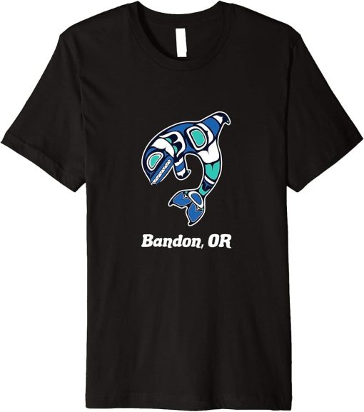 Bandon OR Native American Tribal Orca Killer Whale Premium T-Shirt