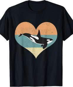 Orca Heart Design - Killer Whale Ocean Animals T-Shirt